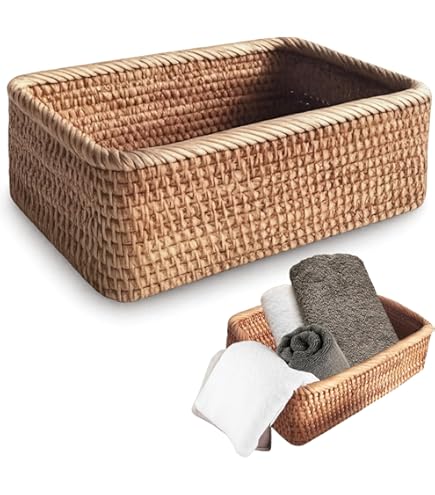 Amazon.co.jp: MUJI 無印良品 重なるラタン角型バスケット用フタ